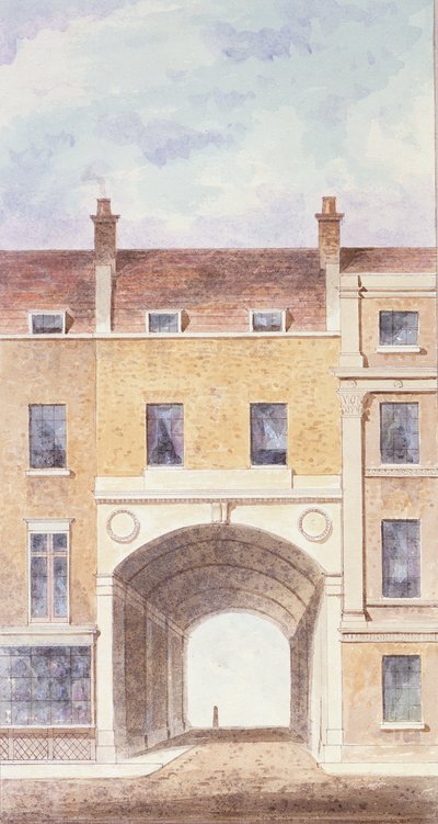 The Improved Entrance to Scotland Yard, 1824 by T. Chawner